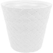 Prosperplast - Pot en rotin synthétique 28 litres blanc 40 x 37 cm - Blanc