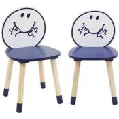 Sweeek - Lot de 2 chaises enfant collection Monsieur/Madame