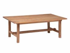 Table basse en bois d'acacia coloris naturel - longueur 110 x profondeur 60 x hauteur 41 cm