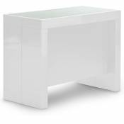 Table Console extensible Pandore Blanc - Blanc