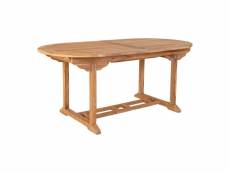 Table de jardin extensible 8 personnes en bois de teck