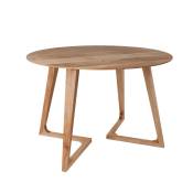 Table ronde 4 personnes en bois d'acacia D115 cm