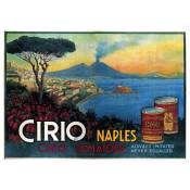 Tableau affiche publicitaire Vintage Cirio Naples 50x70cm