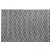 Tapis d'extérieur polypropylène gris 180 x 120 cm