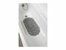 Tapis fond de baignoire anti-dérapant bulles 69 x 36 cm gris anthracite - tendance