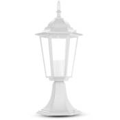 V-TAC Lanterne porte-lampe lampe de jardin traditionnelle en aluminium couleur blanche E27 IP44 sku 7075 - Blanc