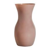 Vase en Verre Taupe 17x17x30 cm