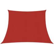 Voile d'ombrage Toile d'ombrage 160 g/m² Rouge 3/4x2 m pehd 65366