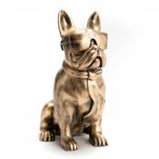 Amadeus - Bulldog cravate patine doré small