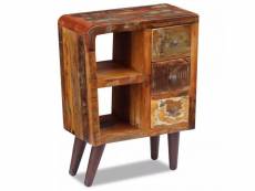 Buffet bahut armoire console meuble de rangement bois de récupération massif 80 cm helloshop26 4402266