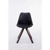 Chaise similaire avec des jambes en bois foncé différentes couleurs disponibles colore : noir