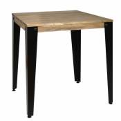 Ds Meubles Table salle à manger Lunds Noir 59x59x75cm