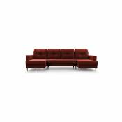 E-meubles - Grand canapé d'angle xxl en u panoramique