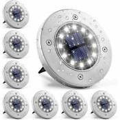 Ersandy - Lumière 12 LEDs 8 pièces Lampe Solaires