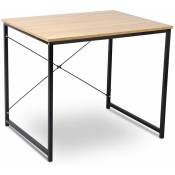 Helloshop26 - Grande table de bureau en chêne clair design de bureau