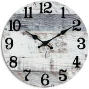 Horloge Horloge Murale Grise - Horloge Murale Rustique