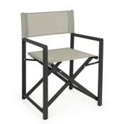 Iperbriko - Chaise de jardin pliante taylor Dark Grey-Bone 48x5 h86 cm