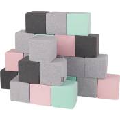 Kiddymoon - Blocs Mous Pour Bébé 24 Pièces Cubes