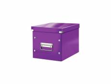 Leitz click & store cube - boîte de rangement - m - violet