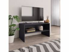 Meuble tv de qualité gris 80 x 40 x 40 cm aggloméré