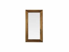 Miroir bois marron 80x3x150cm - décoration d'autrefois
