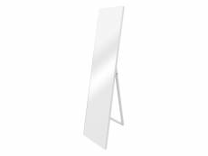 Miroir sur pied barletta psyché inclinable 150 x 35 cm blanc [en.casa]