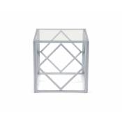Mobilier Deco - clara - Table basse carrée en verre