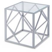 Mobilier Deco - clara - Table basse carrée en verre