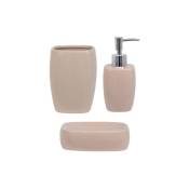 MSV - Ensemble 3 accessoires de salle de bain Céramique