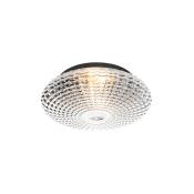 Nohmi - Plafonnier - 2 lumière - ø 35 cm - Transparent - Classique/Antique - éclairage extérieur - Salon i Chambre i Cuisine i Salle à manger