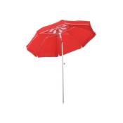 Parasol inclinable octogonal red slice rouge