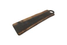Planche à servir en bois noir 60x15xH1,5cm