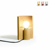 Platodesign - Lampada da tavolo artigianale design moderno minimalista Esse | Jaune