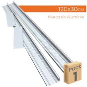 Support de surface en aluminium pour panneau led 120x30cm