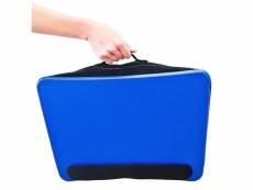 Support pour ordinateur portable coussin transport en commun lit pratique avec poignée 44 cm bleu helloshop26 2013118