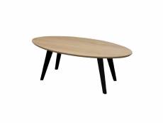 Table basse ovale chêne massif, made in france pirotais