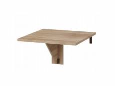 Table murale pliable étagère rabattable 70x70 chêne sonoma modèle: homni 7 table pliante