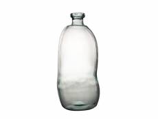 Vase bouteille simplicity 73 cm en verre recyclé