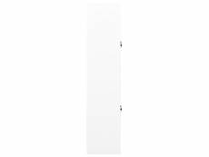 Vidaxl armoire de bureau blanc 90x40x180 cm acier