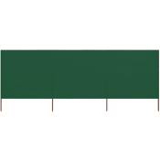 Vidaxl - Paravent 3 panneaux Tissu 400 x 160 cm Vert