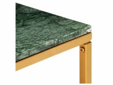 Vidaxl table basse vert 60x60x35 cm pierre véritable et texture marbre 286440