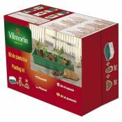 Vilmorin - Kit serre rigide + 24 godets fibre de coco 6cm + 24 pastilles de fibre de coco compressée - L38 x H24 x l18 cm