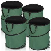 Vingo - Sacs à déchets de jardin Popup avec 3 poignées indéchirables Sac à déchets 170L 4X