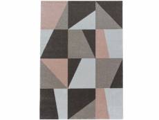 Vintage - tapis motifs patchwork vintage - rose & beige 140 x 200 cm EFOR1402003716ROSE