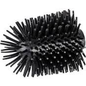 Wenko - Tête de brosse wc silicone de rechange, brosse wc noire, Silicone, ø 7,5 cm, noir - Noir