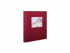 Album photo à feuillets cristal square - 29 x 32 cm - rouge