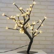 Arbre lumineux led 45 cm avec 48 fleurs de cerisier,