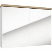 Armoire à miroir Stilla 80x60 cm blanc (STILLAE08001)