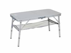 Bo-camp table de camping pliable premium 80x40 cm aluminium