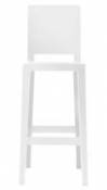 Chaise de bar One more please / H 75cm - Plastique - Kartell blanc en plastique